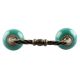 Neon Sea Green Ceramic Cut Bridge Handles